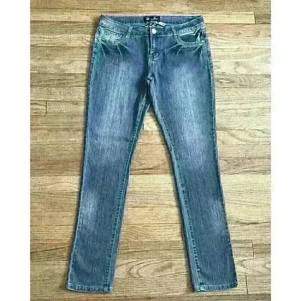 C-Jes Women's skinny jeans size 17 mid-rise stretch denim